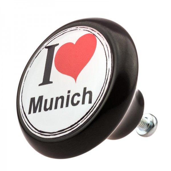 Premium Line Möbelknopf 04963S I Love München Munich