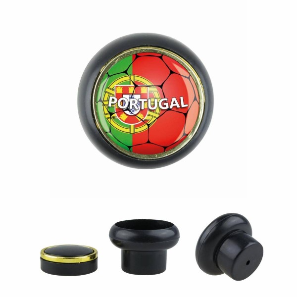 Designer Kunststoff Möbelknopf KSTSP014 KST03541S Schwarz Sport Fußball Europa Verein Club Portugal