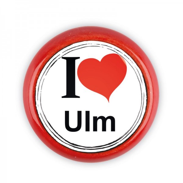 Premium Line Möbelknopf Stadt 05467R I Love Ulm Herz