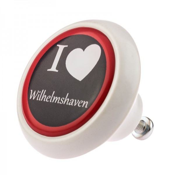 Premium Line Möbelknopf 00501W I Love Wilhelmshaven