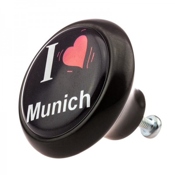 Premium Line Möbelknopf 04964S I Love München Munich
