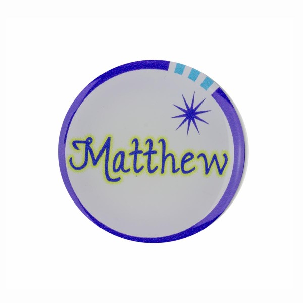 Whiteboard Kühlschrank Magnet ML018 MFM166 Name Matthew Motiv