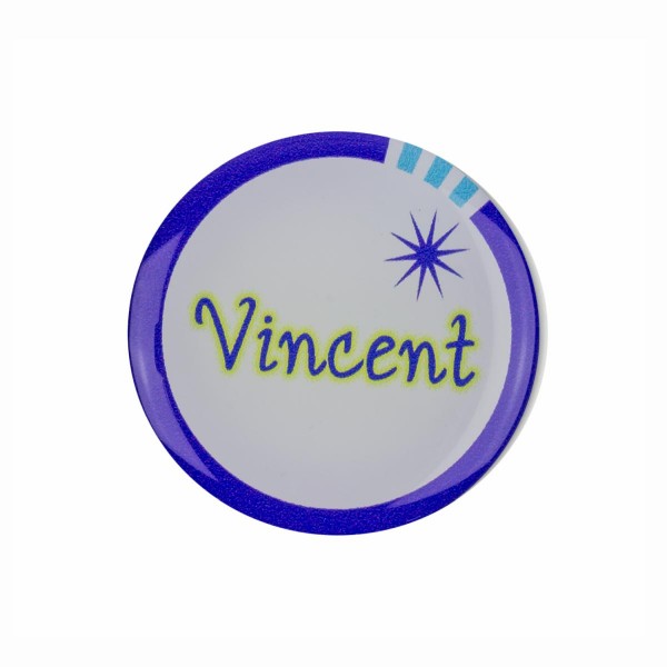 Whiteboard Kühlschrank Magnet ML018 MFM025 Name Vincent Motiv