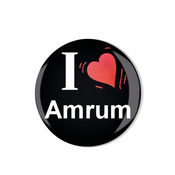 Whiteboard Kühlschrank Magnet ML017 M00295 I Love Amrum Motiv