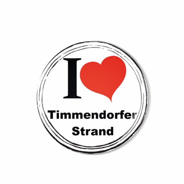 Whiteboard Kühlschrank Magnet ML017 M00093 I Love Timmendorfer Strand Motiv